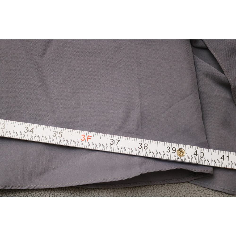 BILL LEVKOFF Bridesmaid Dress Size 12 Gray Formal Gown Sheer Top Pleated Heart - Picture 9 of 16